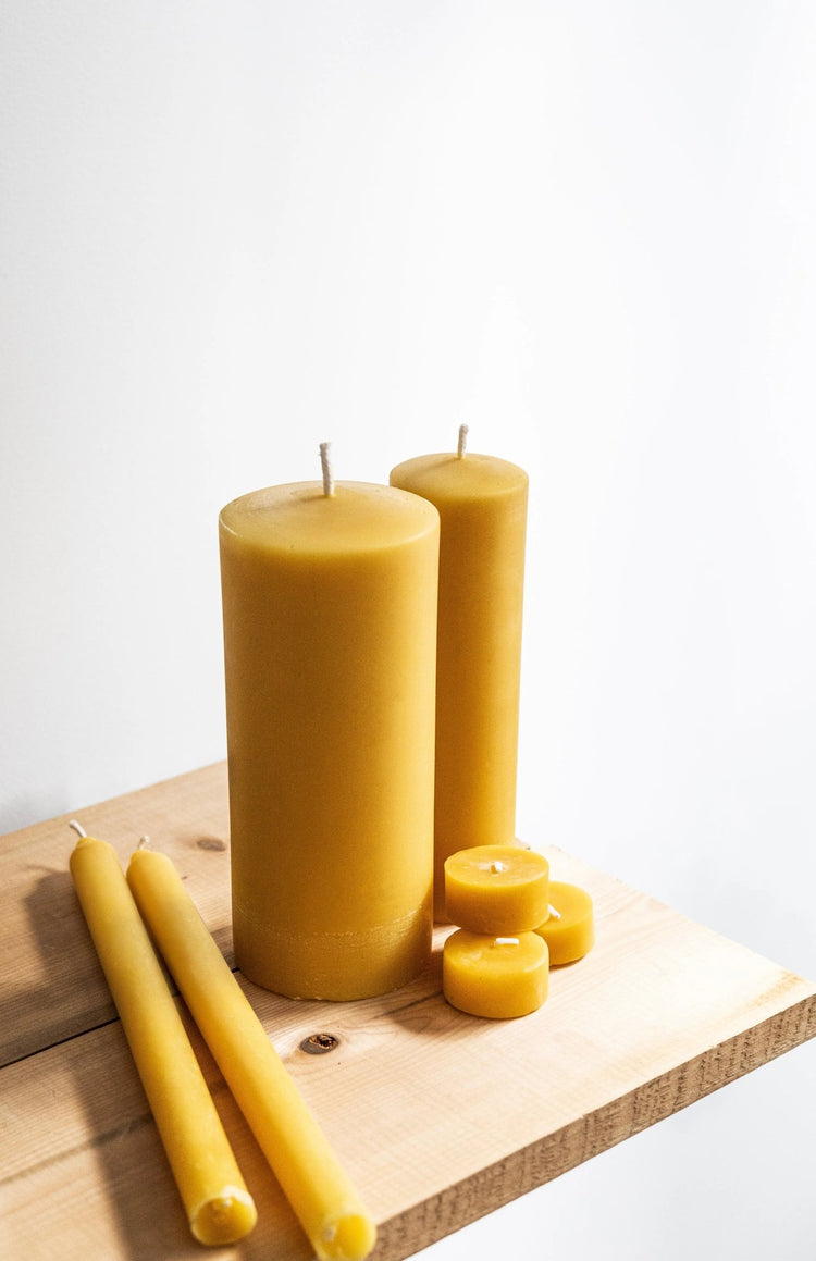 bougie en cire d'abeille