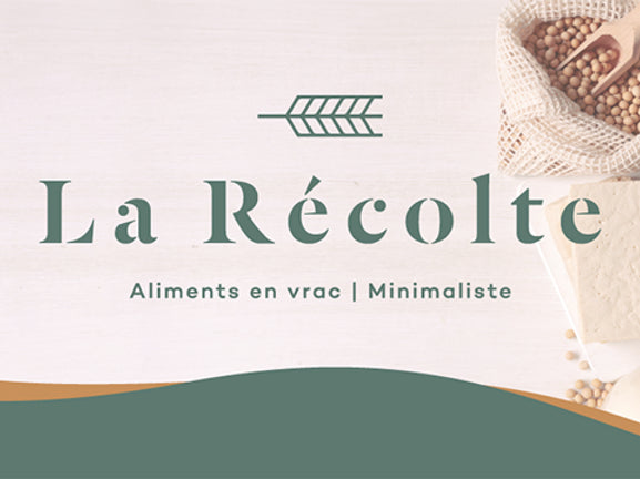 La Récolte - Épicerie d'aliments en vrac, minimaliste et zéro déchet. Découvrez une sélection d'aliments en vrac pour un mode de vie durable et écologique.